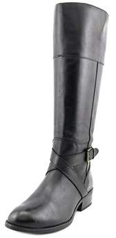 Lauren Ralph Lauren Mariah Wide Calf Women Leather Black Knee High Boot.