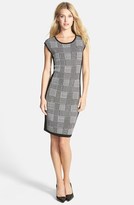 Thumbnail for your product : Vince Camuto Plaid Front Sweater Dress