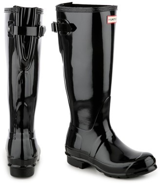 hunter silver rain boots