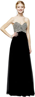 JCPenney Decoded one by eight Embellished Sweetheart-Neckline Long Dress