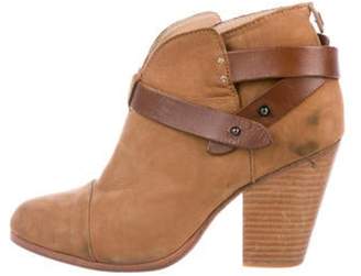 Rag & Bone Suede Round-Toe Ankle Boots Brown Suede Round-Toe Ankle Boots