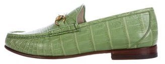 Gucci 2016 1953 Crocodile Loafers w/ Tags