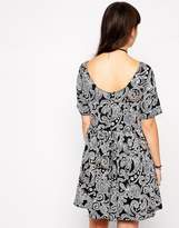 Thumbnail for your product : ASOS Paisley Diamonte Smock Dress