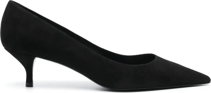 Stuart Weitzman Stuart 50mm suede kitten pumps