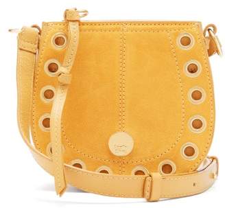See by Chloe Kriss Mini Leather And Suede Cross Body Bag - Womens - Yellow