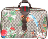 Thumbnail for your product : Gucci Brown Gg Supreme Canvas & Leather Tian Suitcase
