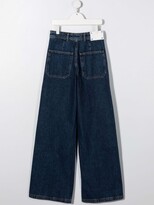 Thumbnail for your product : LES COYOTES DE PARIS TEEN high-rise wide-leg jeans