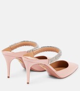 Thumbnail for your product : Aquazzura Micca 75 embellished leather mules