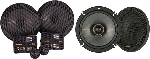 Kicker 51KSS6704 KS-Series 6.75" Component system with 1" tweeters w/ 51KSC6504 6.5" Coaxial Bundle