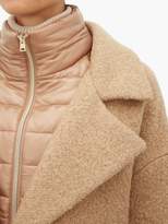 Thumbnail for your product : Herno Gilet-insert Boucle Wool-blend Coat - Womens - Camel
