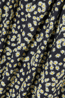 Matteau + Net Sustain Floral-print Organic Cotton-poplin Midi Dress - Blue