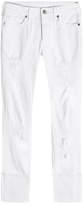 Thumbnail for your product : True Religion Distressed Cropped Jeans