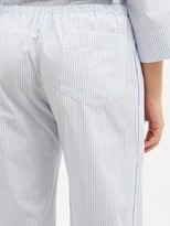 Thumbnail for your product : ROSSELL ENGLAND Drawstring-waist Striped Cotton Pyjama Trousers - Blue Stripe