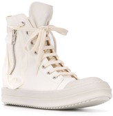 Thumbnail for your product : Rick Owens Side Zip High-Top Sneakers
