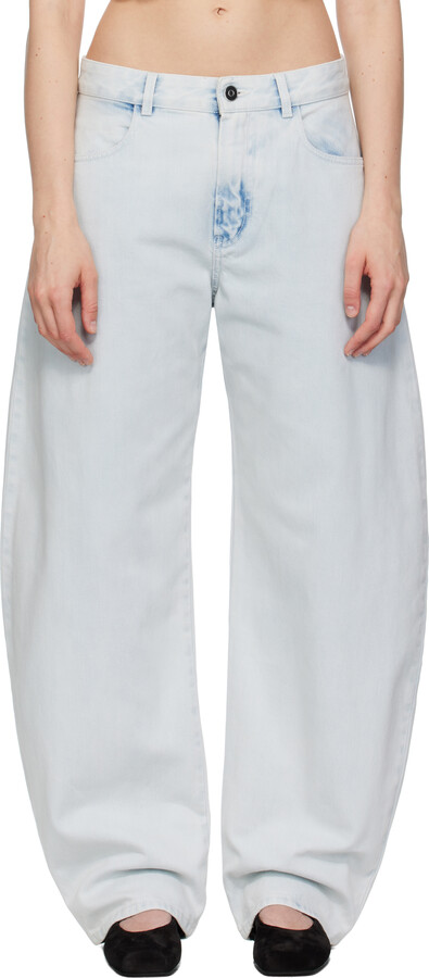 Alaia Blue Low Waist Round Jeans