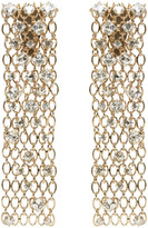 Lanvin - Boucles d'oreilles à clips dorées Crystal Chain