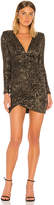 Thumbnail for your product : Alice + Olivia Diaz Plunging Long Sleeve Dress