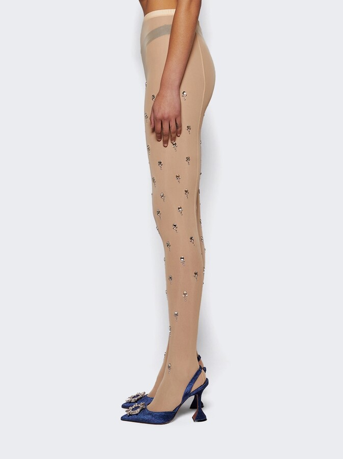 Rabanne Embellished Tights Pink