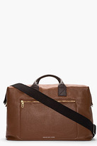 Thumbnail for your product : Marc by Marc Jacobs Brown Leather Slice & Dice Weekender Tote
