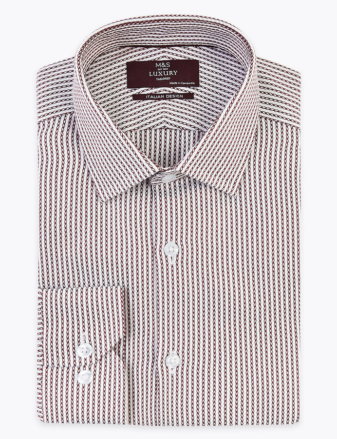 marks and spencer tailored fit shirts