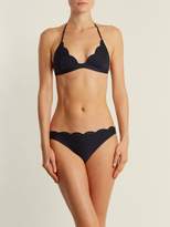 Thumbnail for your product : Stella McCartney Scallop-edged Broderie Anglaise Bikini Briefs - Womens - Navy