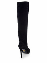 Thumbnail for your product : Prada Suede Knee-High Boots