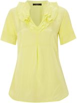 Thumbnail for your product : Max Mara Afoso short sleeve v-neck ruffle top