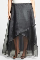 Thumbnail for your product : Alex Evenings Long Organza Skirt (Plus Size)