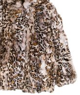 Thumbnail for your product : Adrienne Landau Girls' Fur Collared Jacket