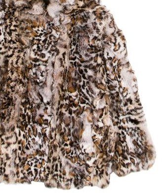 Adrienne Landau Girls' Fur Collared Jacket