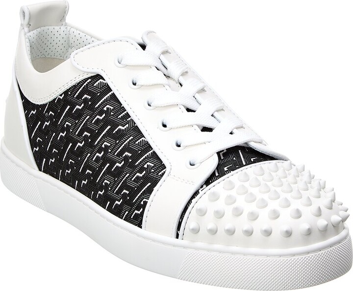 Christian Louboutin Spike Sock Leather Sneakers - ShopStyle