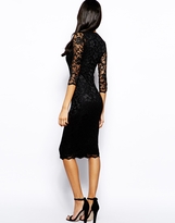 Thumbnail for your product : Zack John Lace Midi Dress With Sweetheart Neckline