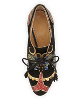 Thumbnail for your product : Charlotte Olympia Orient Express Lace-Up Bootie, Black