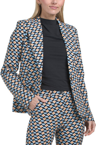 TJMAXX Geometric Print Blazer, Polyester