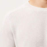 Thumbnail for your product : River Island Grey textured knitted crew neck jumper