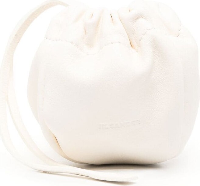 Jil Sander mini Ripple pouch - ShopStyle Clutches