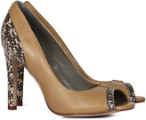 Thumbnail for your product : Caprice WATERSNAKE TRIM PEEPTOE COURTS