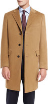 Thumbnail for your product : Neiman Marcus Classic Cashmere Single-Breasted Topcoat, Camel