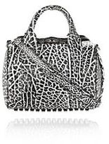 Thumbnail for your product : Alexander Wang Rockie Sling In Pebbled White And Black With Rhodium