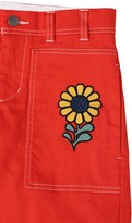 Thumbnail for your product : Stella McCartney Kids Embroidered Stretch Denim Cargo Jeans