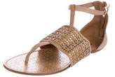 Thumbnail for your product : Alaia Laser Cut Ankle Strap Sandals