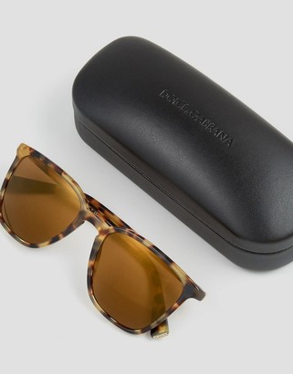 Dolce & Gabbana Square Sunglasses in Tort