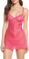 Thumbnail for your product : Oh La La Cheri Page Underwire Babydoll Chemise & G-String Thong