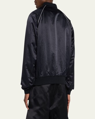 Willy Chavarria Men's Satin Track Bomber Jacket - ShopStyle