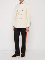 Thumbnail for your product : Gucci Double Breasted Wool Felt Jacket - Mens - Ivory