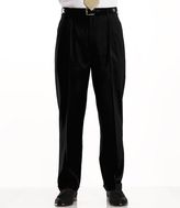 Thumbnail for your product : Jos. A. Bank Traveler Washable Wool Solid Pleated Pants- Sizes 44-48
