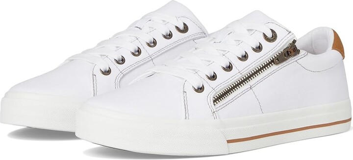 Taos Footwear Z Soul Women's Shoes White/Golden Tan : 10 M Textile