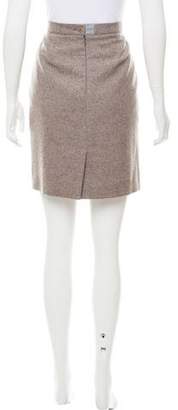 Giorgio Armani Knee-Length Wool Skirt