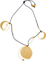 Thumbnail for your product : Loewe Navy & Gold Paula's Ibiza XL Ellipse Necklace