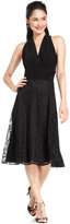 Thumbnail for your product : Evan Picone Sleeveless Lace Halter Dress